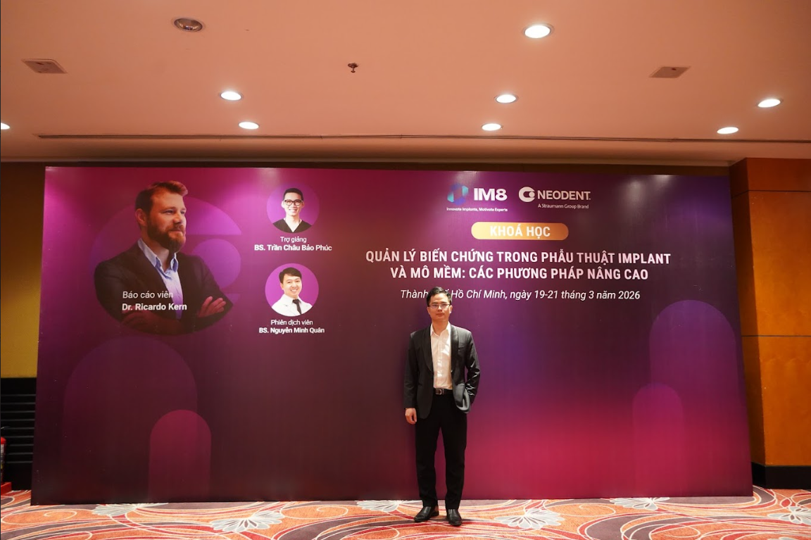 Làm chủ biến chứng trong implant & mô mềm: Dấu ấn học thuật cùng Dr. Ricardo Kern